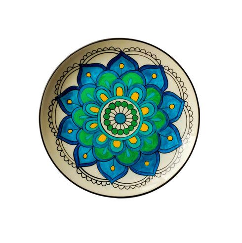 Wall Plate - Peacock Mandala -  Home/Office Decor - Personalised Gifting - Buy Online - Free India Shipping